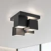 JUST LIGHT. GmbH JUST LIGHT. Taklampe Tetris, jern, 3000 K, svart| Led-Innendørs|Taklamper