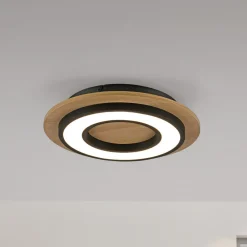 JUST LIGHT. GmbH JUST LIGHT. Taklampe Tola, rund, tre, 3 000 K Best