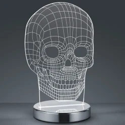 Reality Leuchten Justerbar farge - LED-bordlampe Skull| Dekorasjonsbelysning|Bordlamper