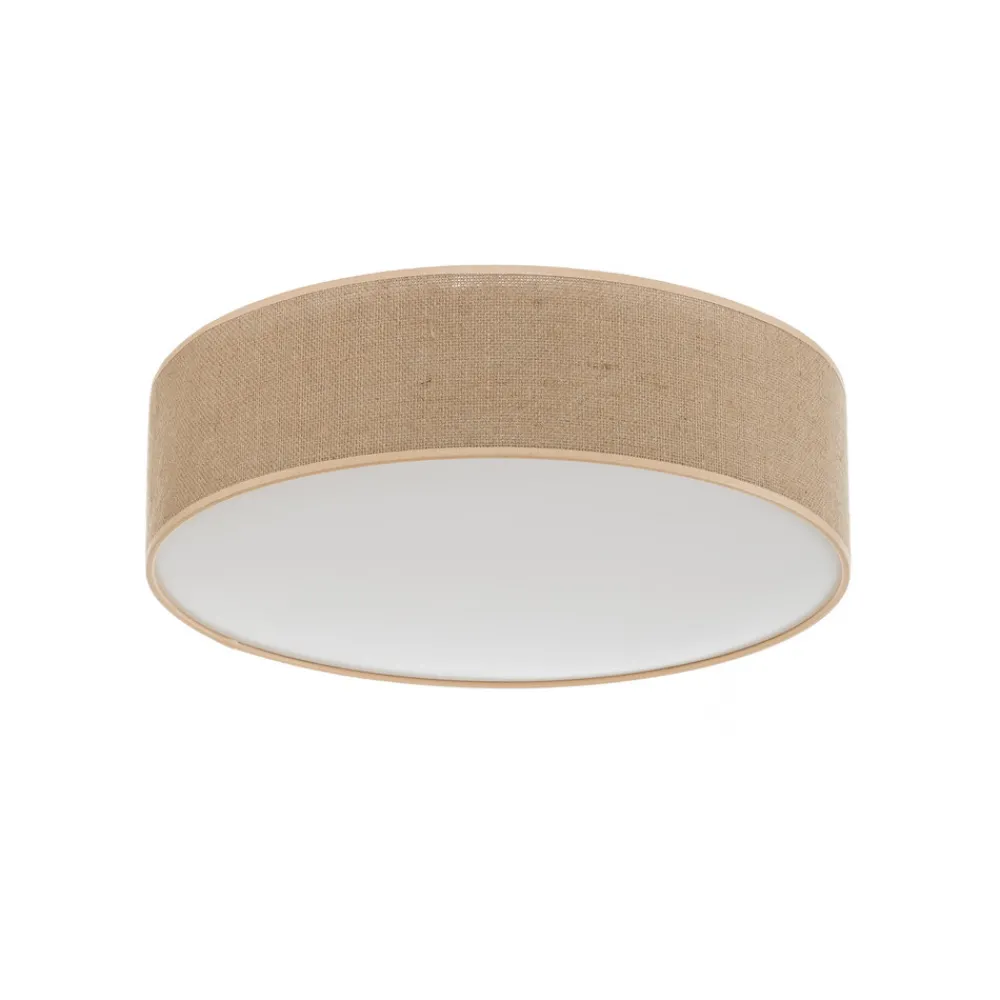 BRITOP Jute taklampe med beige skjerm, Ø 48 cm Online