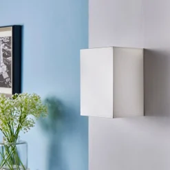 Lindby Kantet stoffvegglampe Annalisa i hvitt Hot