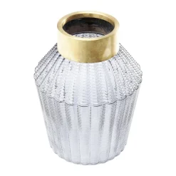 KARE Barfly vase, grå, glass, høyde 30 cm, munnblåst| Møbel Og Interiør