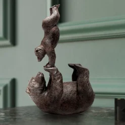 KARE dekorativ figur Artistic Bears Handstand, polyresin, brun Outlet