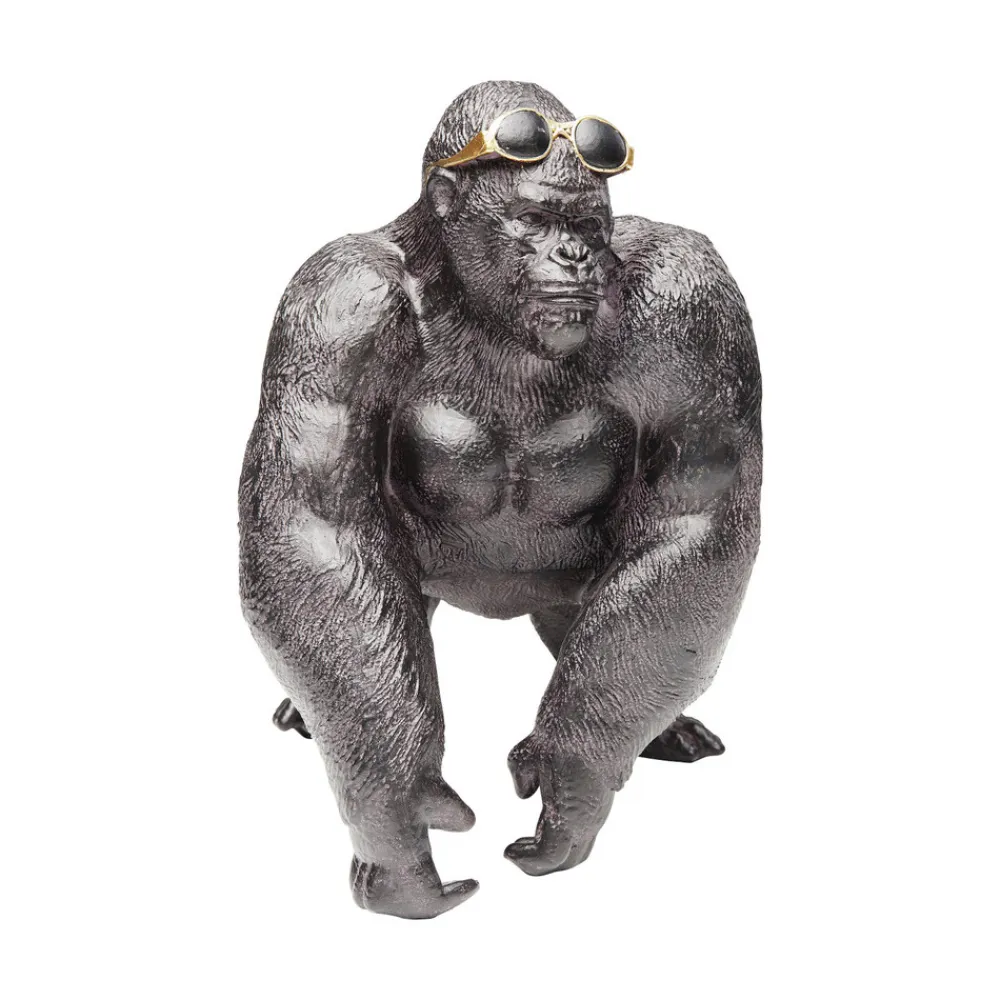 KARE dekorativ figur Monkey Beach, høyde 20 cm, svart polyresin Hot