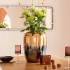 KARE dekorativ vase Lizy Shine Multi, høyde 41 cm, håndlaget glass| Møbel Og Interiør