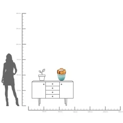 KARE dekorativ vase Lizy Shine Multi, høyde 41 cm, håndlaget glass| Møbel Og Interiør