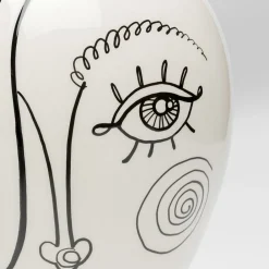 KARE Favola Lady-vase, høyde 30 cm, keramikk, svart/hvit| Møbel Og Interiør