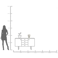 KARE Favola Men vase, høyde 30 cm, keramikk, svart/hvit