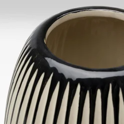 KARE Vase Calabria, blå/beige, porselen, håndlaget Best