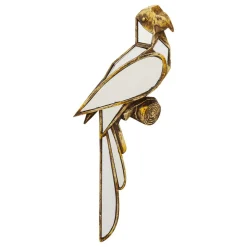 KARE veggobjekt Parrot Mirror, polyresin, glass, gull| Møbel Og Interiør