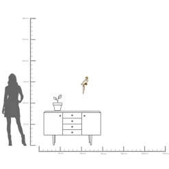 KARE veggobjekt Parrot Mirror, polyresin, glass, gull| Møbel Og Interiør