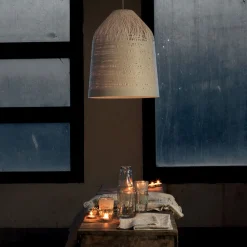 Karman Black Out utendørs pendellampe, Ø 50 cm, hvit New