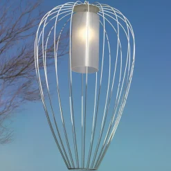 Karman Cell - bur-hengelampe, Ø55 cm, hvit| Pendellamper Utendørs