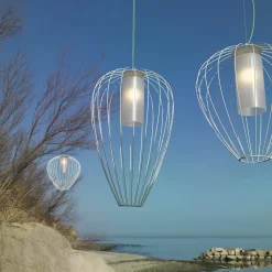 Karman Cell - bur-hengelampe, Ø55 cm, hvit| Pendellamper Utendørs