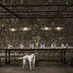 Karman Gonzaga LED-hengelampe, Ø 42 cm, hvit