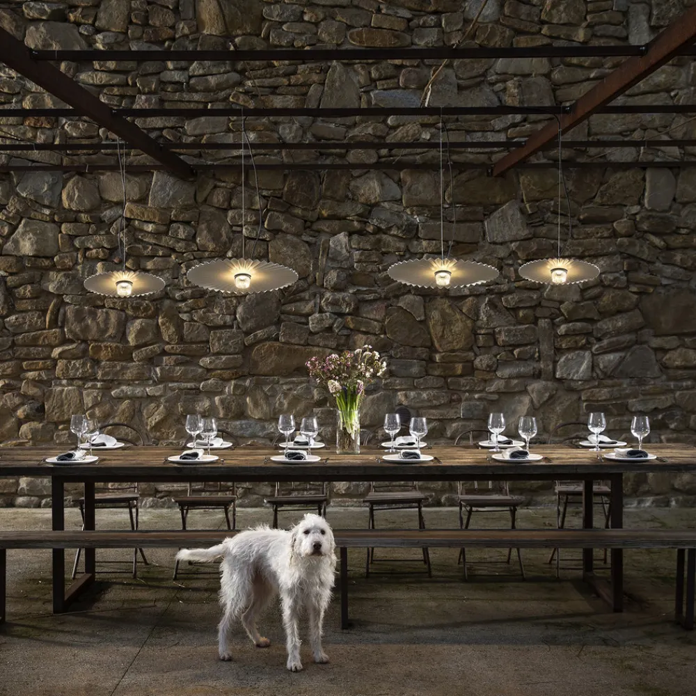 Karman Gonzaga LED-hengelampe, Ø 59 cm, hvit Discount