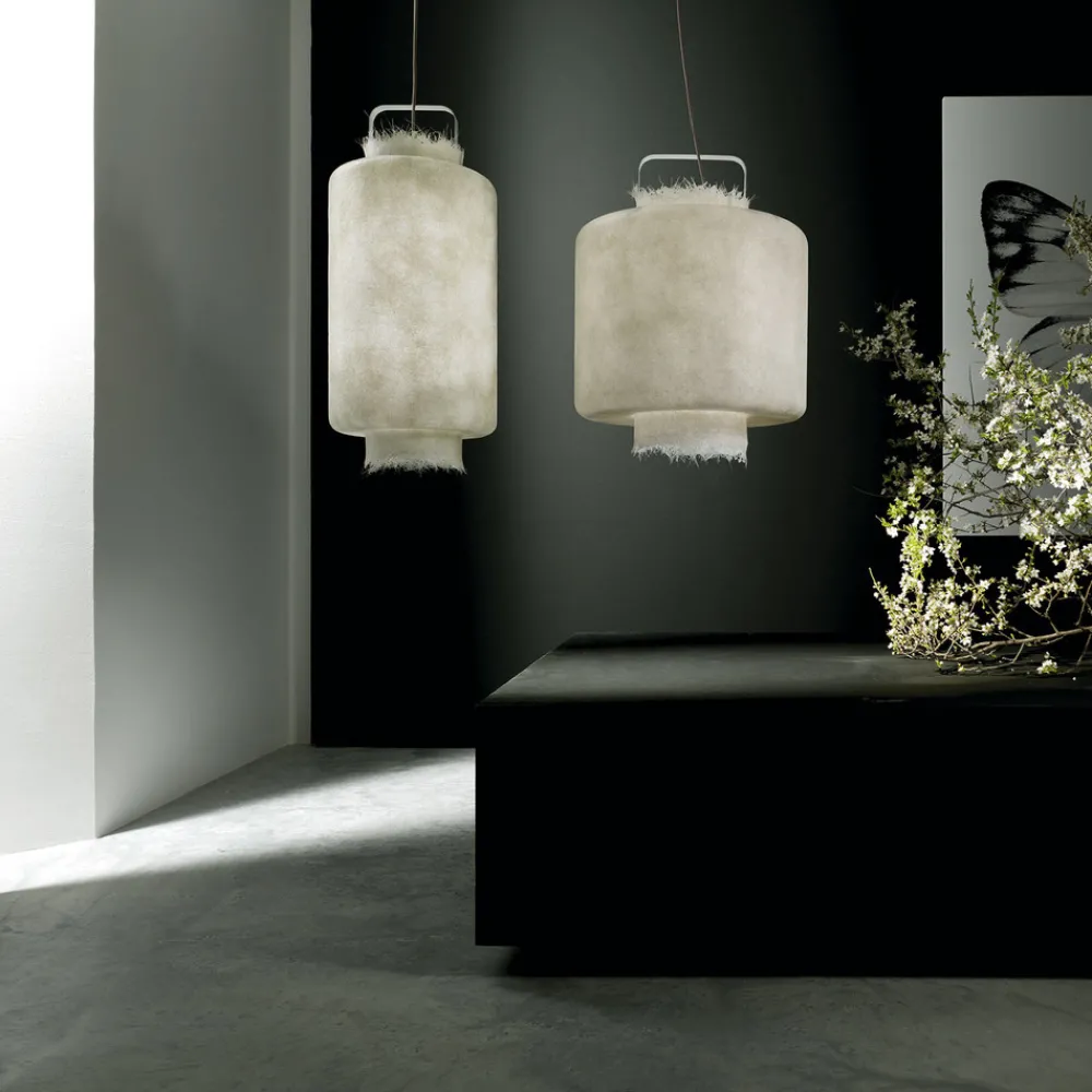 Karman Kimono utendørs LED-pendellampe, Ø 40 cm Clearance