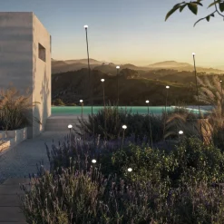 Karman LED-lampe med jordspyd MINUIT, høyde 160 cm, svart, IP65| Utespotter