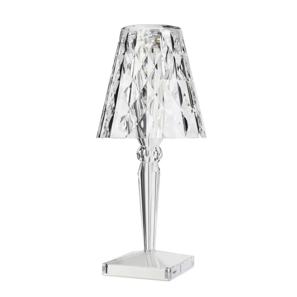 Kartell Big Battery - bordlampe IP54, transparent| Terrassebelysning|Bordlamper