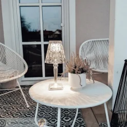 Kartell Big Battery - bordlampe IP54, transparent| Terrassebelysning|Bordlamper