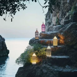 Kartell Lantern LED-bordlampe, røykgrå IP54| Dekorasjonsbelysning|Terrassebelysning