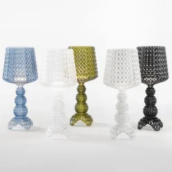 Kartell LED-bordlampe Mini Kabuki, svart, høyde 70 cm Online