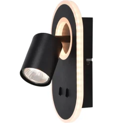 Brilliant Kimon LED-vegglampe, svart Clearance