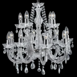 Searchlight Klassisk lysekrone MARIE THERESE, krom, 12 l., kro| Lysekroner