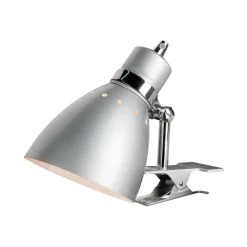 Steinhauer Klemmelampe Spring, børstet stål| Bordlamper