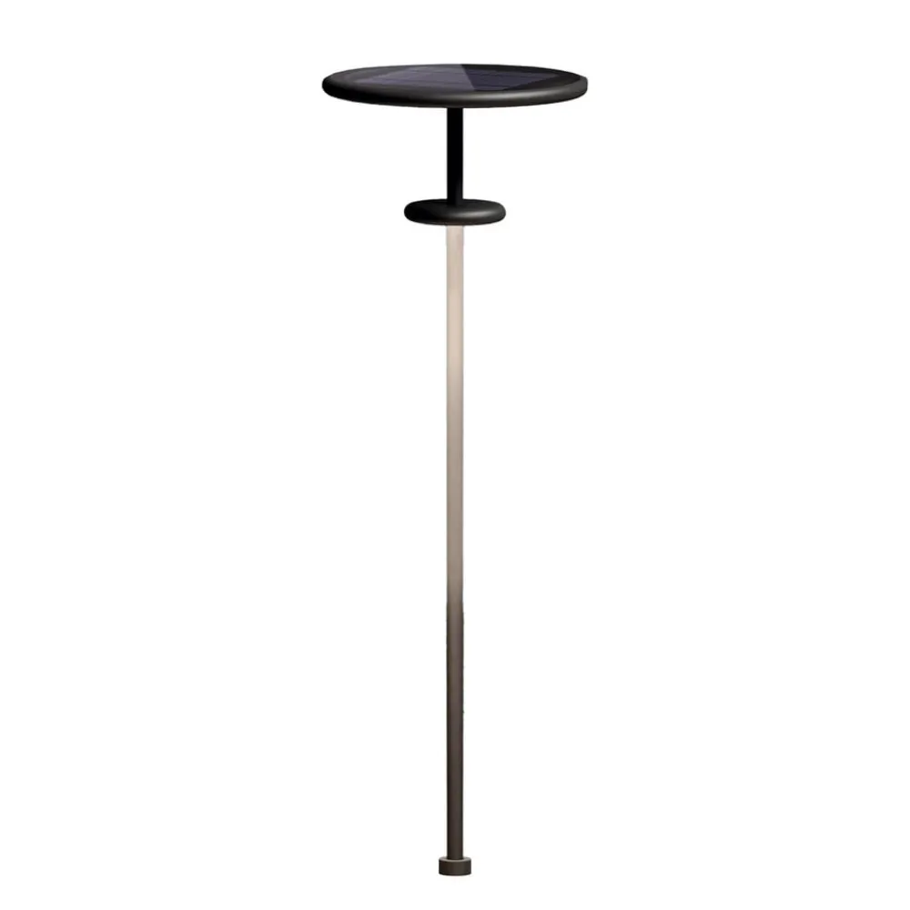 KLEWE LED-solcellelampe PLANET B antrasitt 160 cm jordspyd IP65| Utespotter