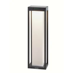 KLEWE LED-solcellelampe RADIA MAXI MOON, antrasitt, 50 cm, IP65