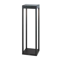 KLEWE LED-solcellelampe RADIA MAXI, antrasitt, 50 cm, aluminium, IP65 New