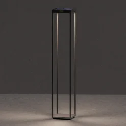 KLEWE LED-solcellelampe RADIA MEGA, antrasitt, 110 cm, aluminium IP65 Clearance