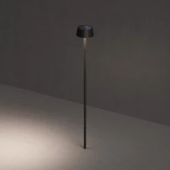 KLEWE LED-solcellelampe SUNDRESS antrasitt 250 cm jordspyd IP65 Clearance