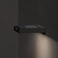 KLEWE LED-vegglampe ALA WALL, antrasitt, aluminium, IP65 Outlet