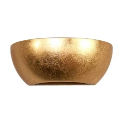 Lindby Kolja vegglampe med gullfoliefinish| Design- Og Hotellbelysning|Vegglamper