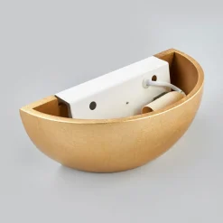 Lindby Kolja vegglampe med gullfoliefinish| Design- Og Hotellbelysning|Vegglamper