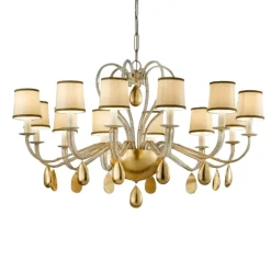 Masiero Kremfarget lysekrone ANOUK, 115 cm| Lysekroner