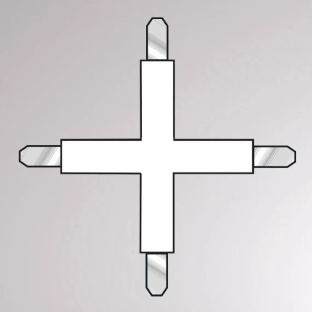 Molto Luce Krysskontakt for Volare 2-fase skinne svart Outlet