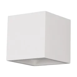 Lindby Kubeformet LED-vegglampe Marita laget av gips| Design- Og Hotellbelysning|Led-Innendørs