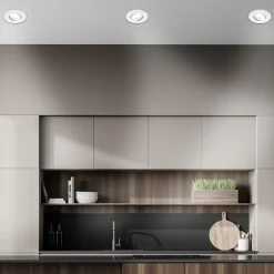 Briloner Kulana A innfellingslampe, hvit, 4000K, Ø9cm, sett med 3 stk Best