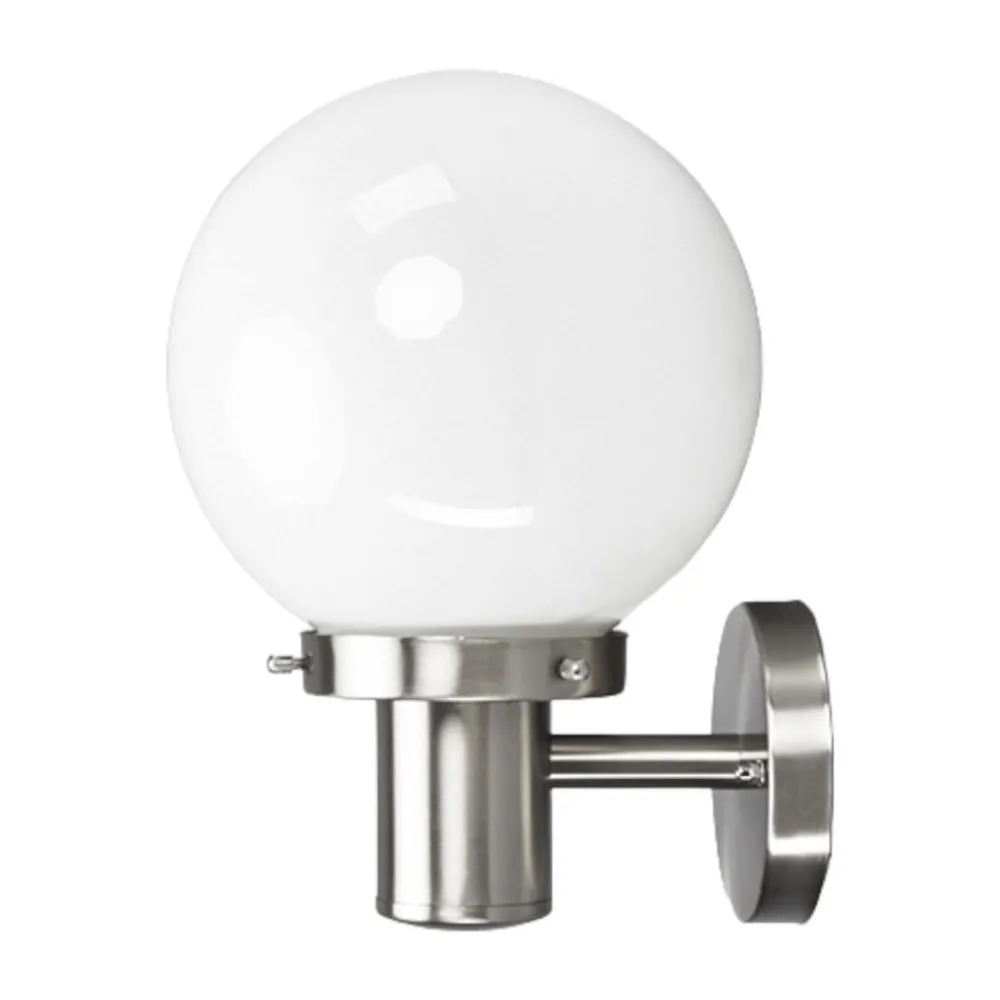 Lindby Kuleformet utendørs vegglampe Samuel, stål| Vegglamper Utendørs