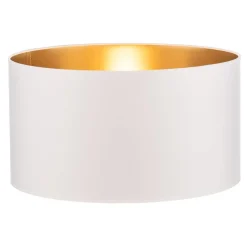 HELAM Lampeskjerm Alba, Ø 45 cm, E27, hvit/gull| Tilbehør|Lampeskjermer