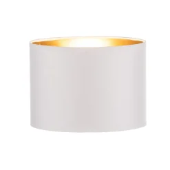 HELAM Lampeskjerm Alba, Ø 20 cm, E27, hvit/gull Clearance