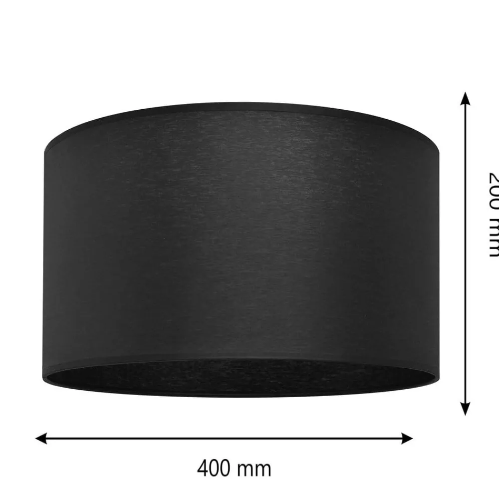 HELAM Lampeskjerm Alba, Ø 40 cm, E27, svart| Tilbehør|Lampeskjermer