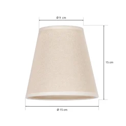 Duolla Lampeskjerm Cone AB, Ø 15 cm, beige Sale