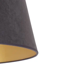 Duolla Lampeskjerm Cone Høyde 25,5 cm, grafitt/gull| Tilbehør|Lampeskjermer