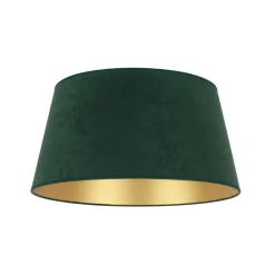 Duolla Lampeskjerm Cone Høyde 22,5 cm, mørkegrønn/gull