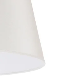 Duolla Lampeskjerm Cone høyde 25,5 cm, chintz ecru/hvit Clearance