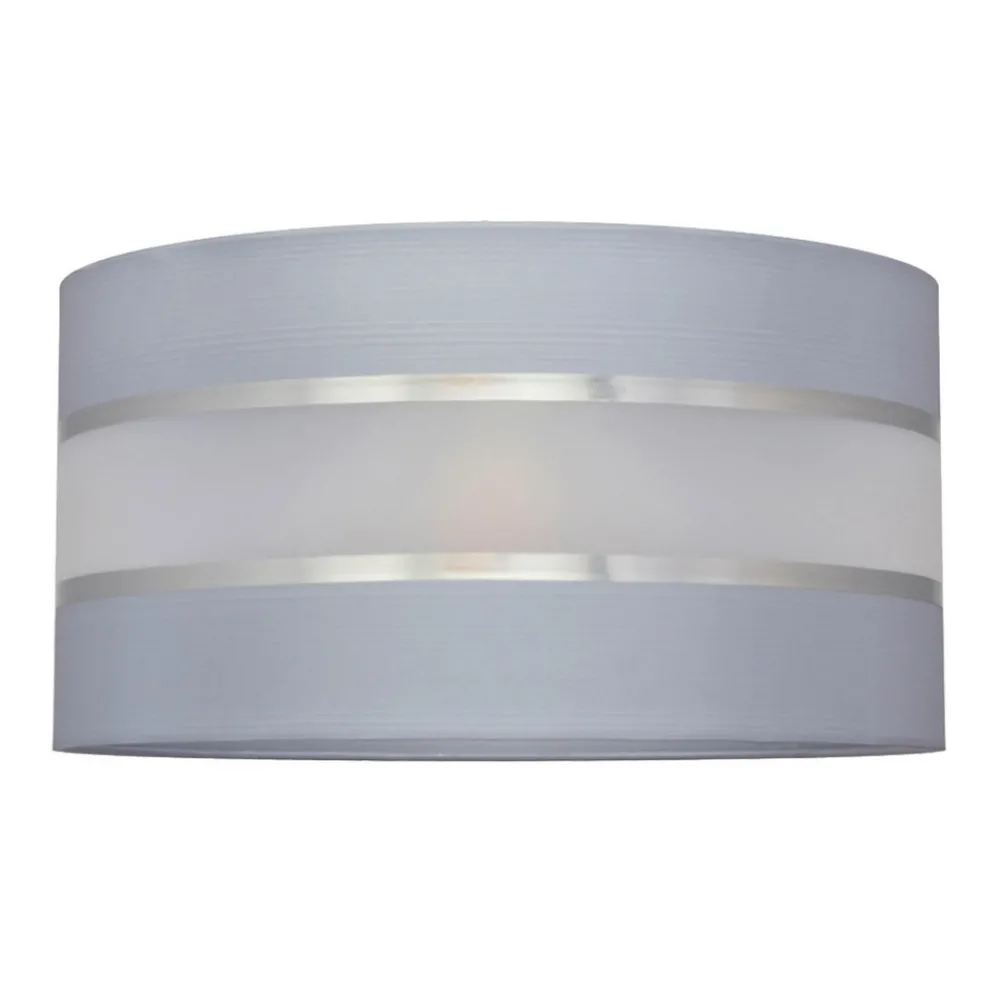 HELAM Lampeskjerm Helen E27 Ø40/høyde 20 cm grå/sølv